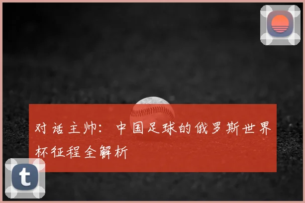 对话主帅：中国足球的俄罗斯世界杯征程全解析